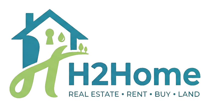 H2Home real estate logo